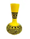 Wooden vase Yellow(B)