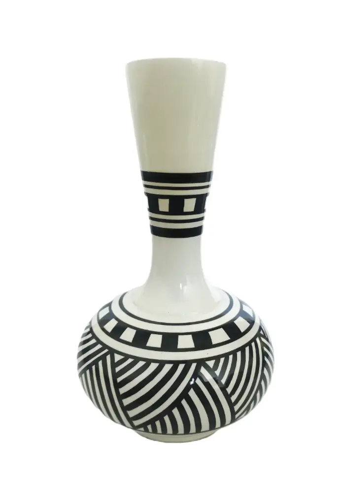 Wooden Vase White(B)