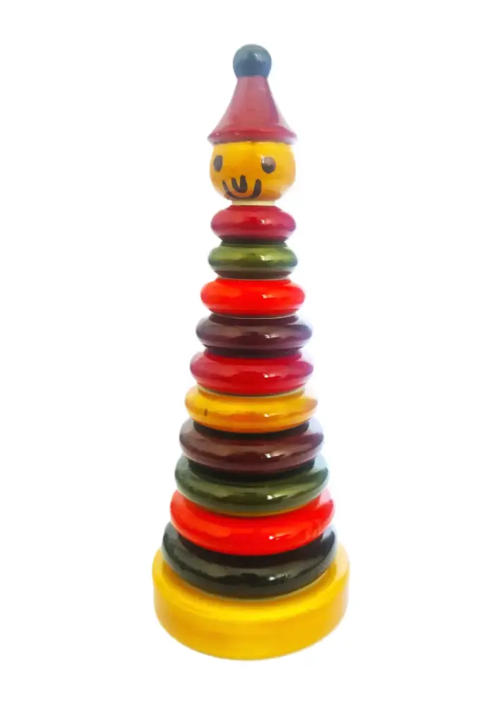 Wooden Ring Tower | Handcrafted Channapatna Toys for Kids