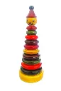 Wooden Ring Tower | Handcrafted Channapatna Toys for Kids